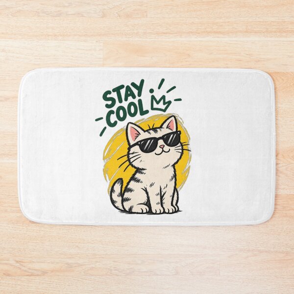 Item preview, Stay Cool Cat Retro Streetwear Graphic designed and sold by LarkLeaf.