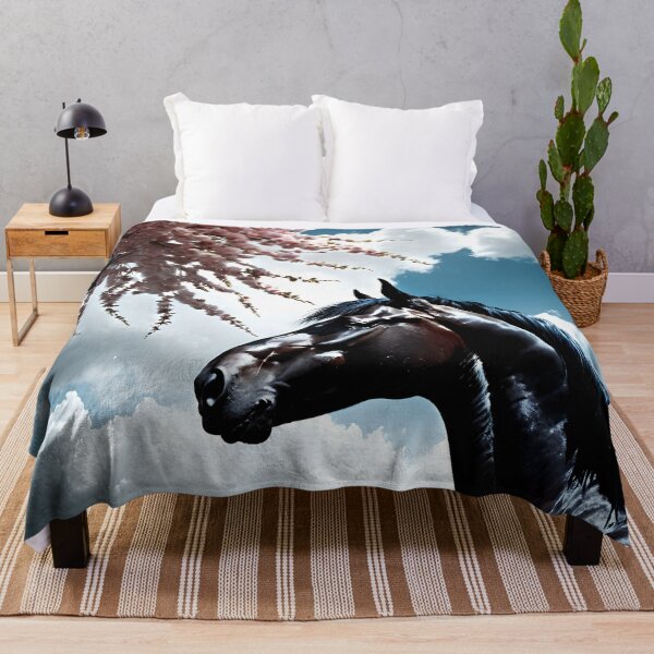 Item preview, But the big black horse said, "Look this way" - He said, "Hey lady, will you marry me?" 10 designed and sold by deep-sea-birds.