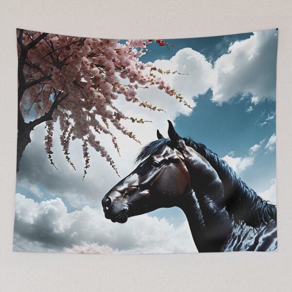 Item preview, But the big black horse said, "Look this way" - He said, "Hey lady, will you marry me?" 10 designed and sold by deep-sea-birds.