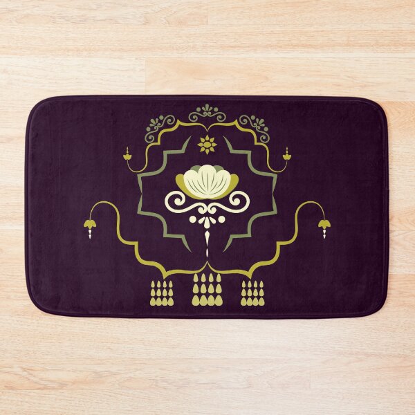 Item preview, Ornamental Floral Vintage Pattern Dark Purple Gold designed and sold by CHANCHANAI.