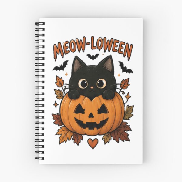 Item preview, Kawaii Spooky Halloween Design with Cute Ghosts Black Cats and Pumpkins designed and sold by ucpstudio.