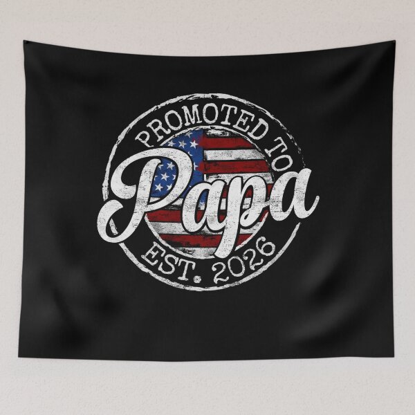 Item preview, Promoted to Papa Est 2026 Stamp First Time Dad to Be designed and sold by jarlinxsanchez.