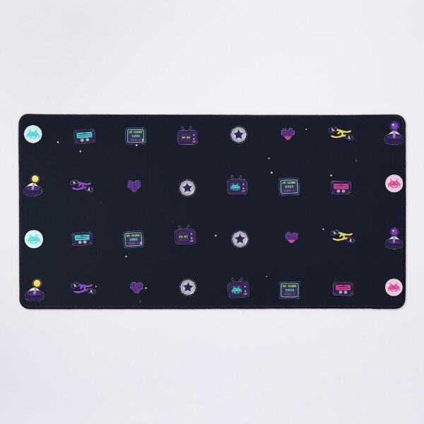 Item preview, Neon Arcade Cabinet High Score Retro Gamer Micro Icon Seamless Pattern designed and sold by KungPowUnicorn.