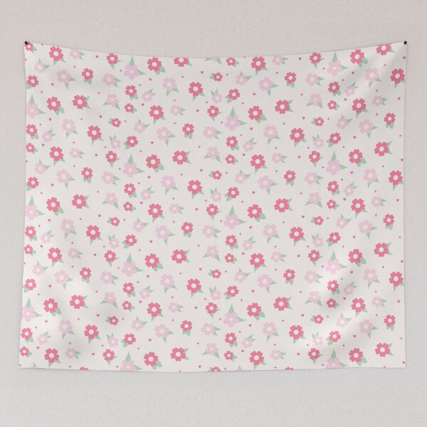 Item preview, Pastel Pink Floral Cottagecore Pattern designed and sold by katerin17.