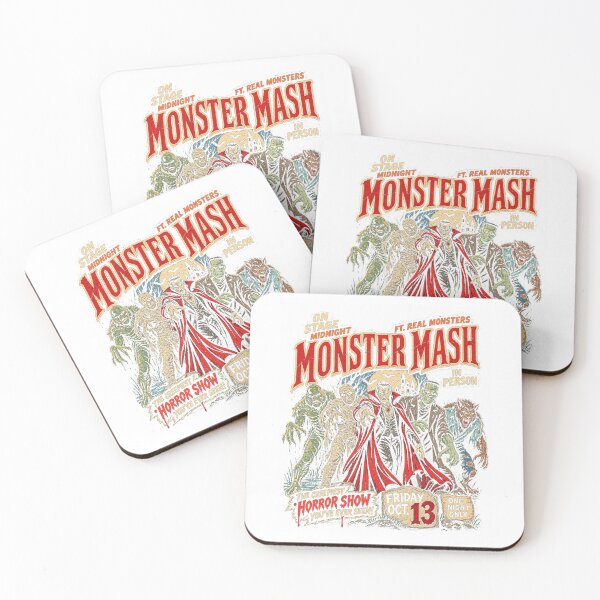 Item preview, Monster Mash Vintage Horror Movie Poster Classic Halloween Design designed and sold by SEINENGAPPI23.