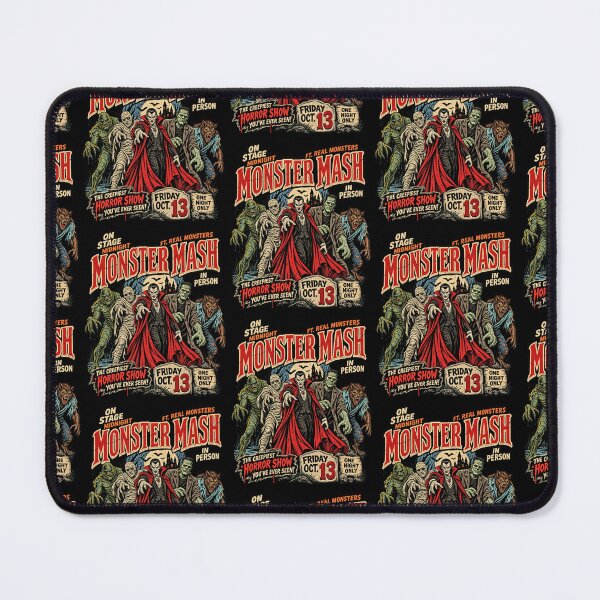 Item preview, Monster Mash Vintage Horror Movie Poster Classic Halloween Design designed and sold by SEINENGAPPI23.
