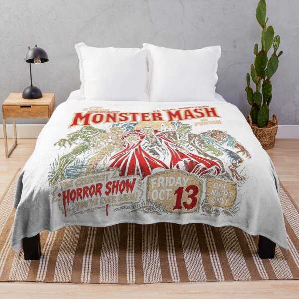 Item preview, Monster Mash Vintage Horror Movie Poster Classic Halloween Design designed and sold by SEINENGAPPI23.