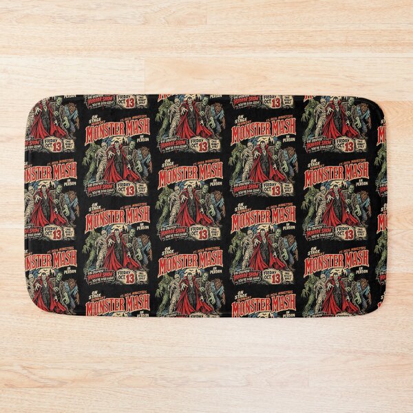 Item preview, Monster Mash Vintage Horror Movie Poster Classic Halloween Design designed and sold by SEINENGAPPI23.