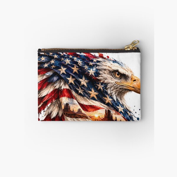 Item preview, American eagle with USA flag and Monument Valley designed and sold by Fotografin1981.