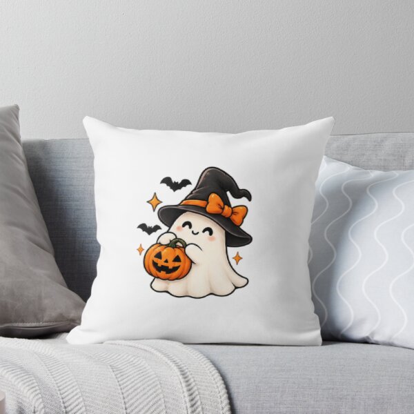 Item preview, Adorable Spooky Season Halloween Artwork with Kawaii Ghosts and Black Cats designed and sold by ucpstudio.