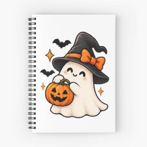 Item preview, Adorable Spooky Season Halloween Artwork with Kawaii Ghosts and Black Cats designed and sold by ucpstudio.