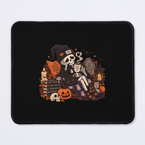 Item preview, Dead Tired Still Spooky Skeleton Halloween Coffee Design designed and sold by MaggesticDesigns.