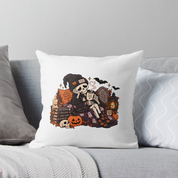 Item preview, Dead Tired Still Spooky Skeleton Halloween Coffee Design designed and sold by MaggesticDesigns.