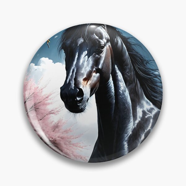 Item preview, But the big black horse said, "Look this way" - He said, "Hey lady, will you marry me?" 12 designed and sold by deep-sea-birds.