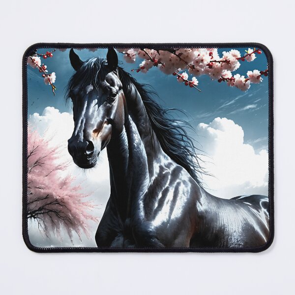 Item preview, But the big black horse said, "Look this way" - He said, "Hey lady, will you marry me?" 12 designed and sold by deep-sea-birds.