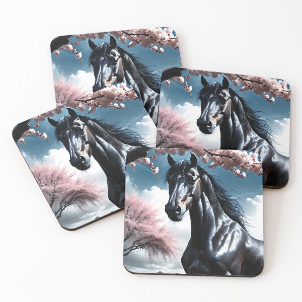 Item preview, But the big black horse said, "Look this way" - He said, "Hey lady, will you marry me?" 12 designed and sold by deep-sea-birds.