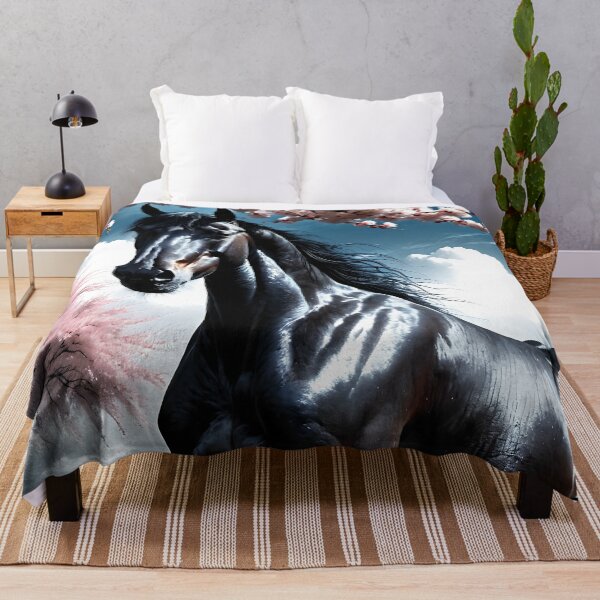 Item preview, But the big black horse said, "Look this way" - He said, "Hey lady, will you marry me?" 12 designed and sold by deep-sea-birds.