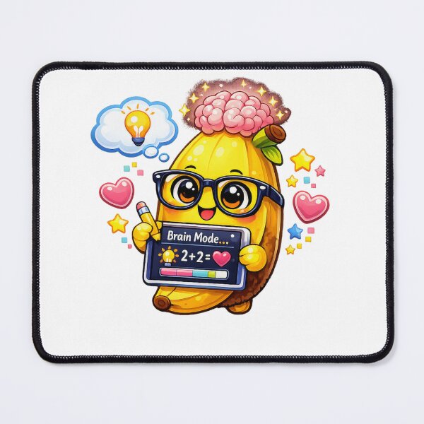 Item preview, Brain Mode – Pastel Kawaii Banana Study Digital Art designed and sold by Sommium .