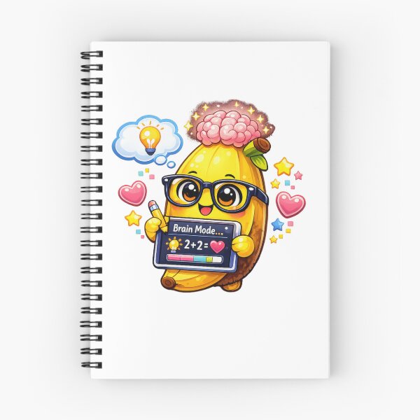 Item preview, Brain Mode – Pastel Kawaii Banana Study designed and sold by Sommium .