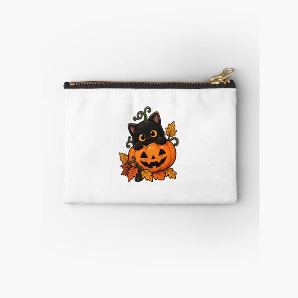 Item preview, Cute Kawaii Halloween Ghosts and Cat Characters with Pumpkins and Witchy Details designed and sold by ucpstudio.