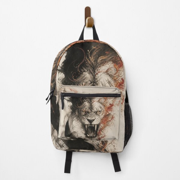 Item preview, Aggressive Watercolor Roaring Lion Ink Art designed and sold by Marcu Ioachim.