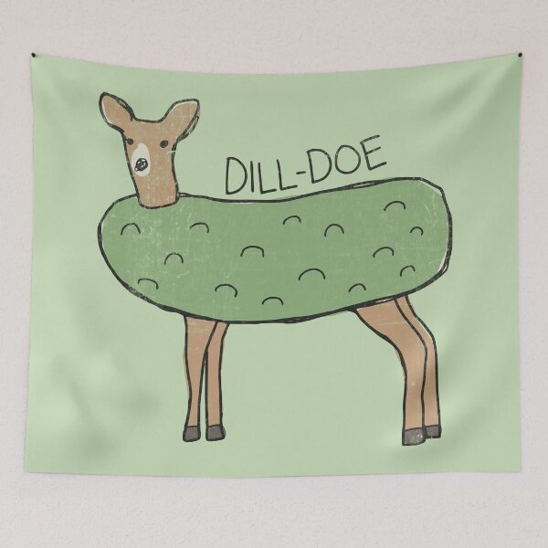 Item preview, Dill Doe Pickle Deer Pun designed and sold by Studio Bootleg.