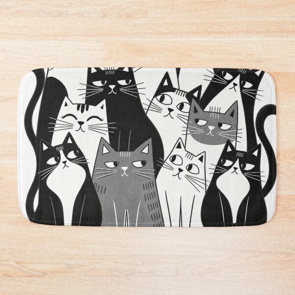 Item preview, The Cat Crew – Funny Cat Illustration, Quirky Cats, Feline Squad & Cat Lover Art. designed and sold by SaraSumi.