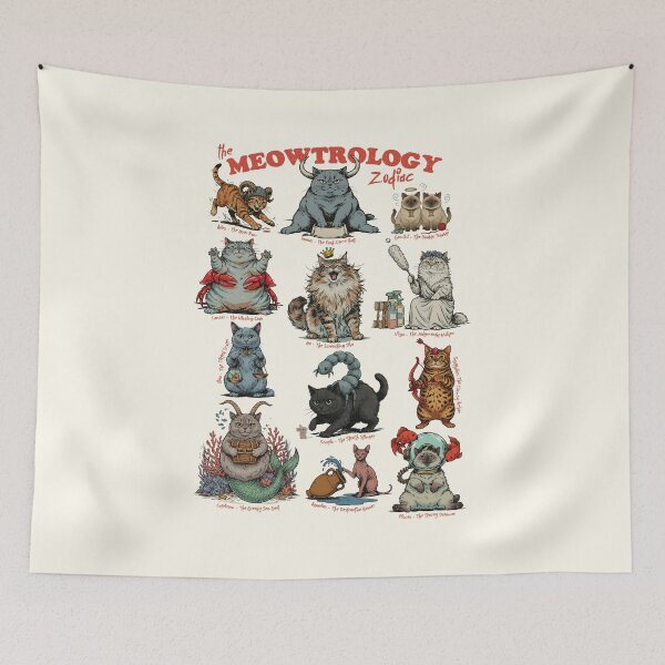 Item preview, Cats Astrology Zodiac designed and sold by chillaxcats.