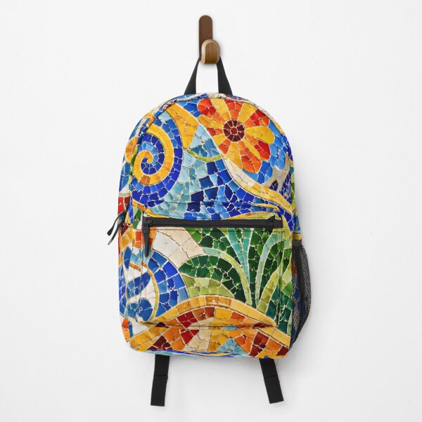 Item preview, Gaudi Park Guell Mosaic Colorful Trencadís Barcelona Art designed and sold by GrinGalore.