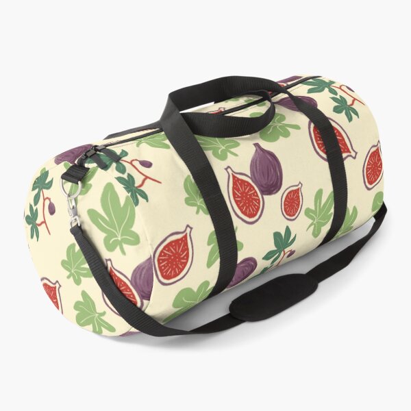 Item preview, Botanical Fig Lino Print Retro Fabric Pattern designed and sold by LafinaArt.