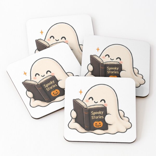 Item preview, Kawaii Halloween Party Design with Adorable Ghosts Black Cats and Pumpkins designed and sold by ucpstudio.