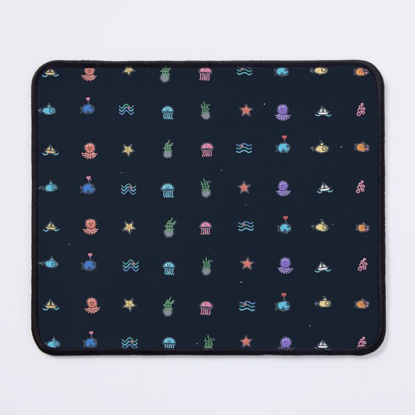 Item preview, Cute Ocean Doodles Sea Creature Submarine Micro Icon Seamless Pattern designed and sold by KungPowUnicorn.