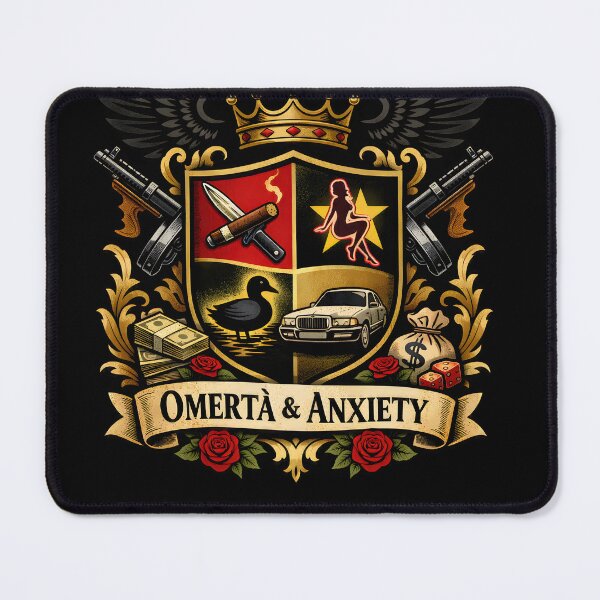 Item preview, The Family Crest of Soprano – Mafia Heraldry designed and sold by WhisperFrame.