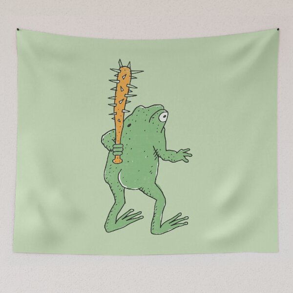 Item preview, Battle Frog With Spiked Club designed and sold by Studio Bootleg.