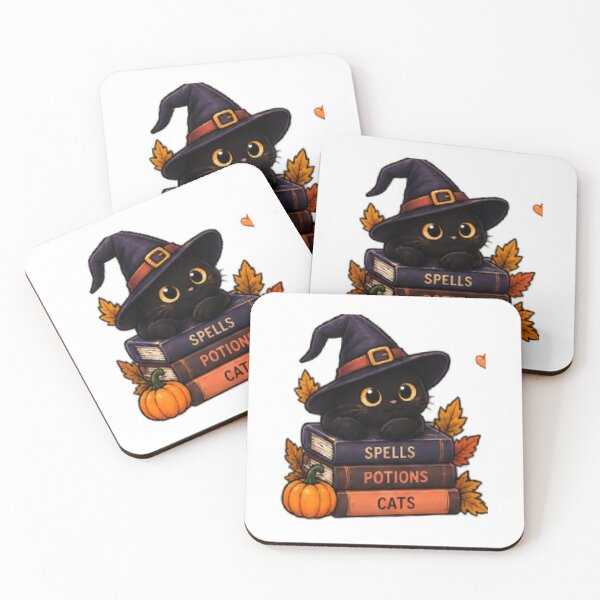 Item preview, Cute Halloween Season Ghost Cat Pumpkin and Skeleton Kawaii Spooky Artwork designed and sold by ucpstudio.