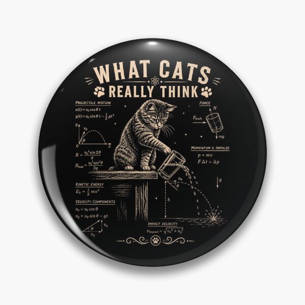 Item preview, What Cats Really Think Funny Math Cat Lover designed and sold by andre-hollow.