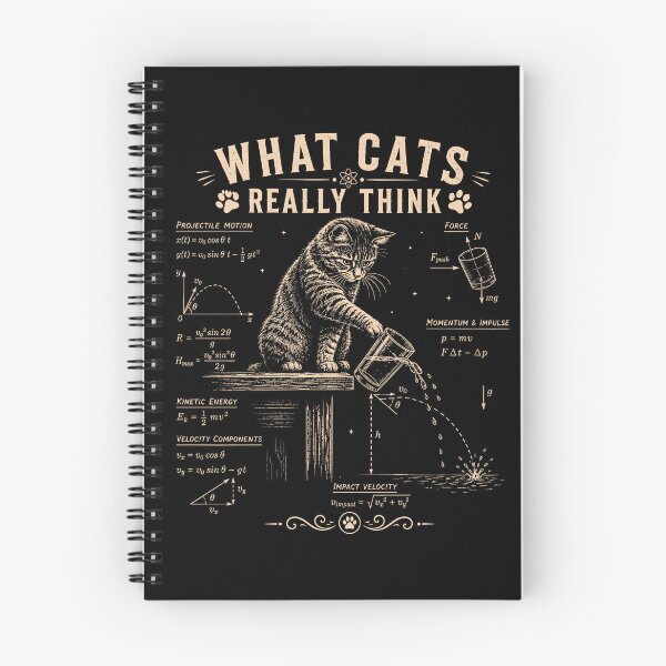 Item preview, What Cats Really Think Funny Math Cat Lover designed and sold by andre-hollow.