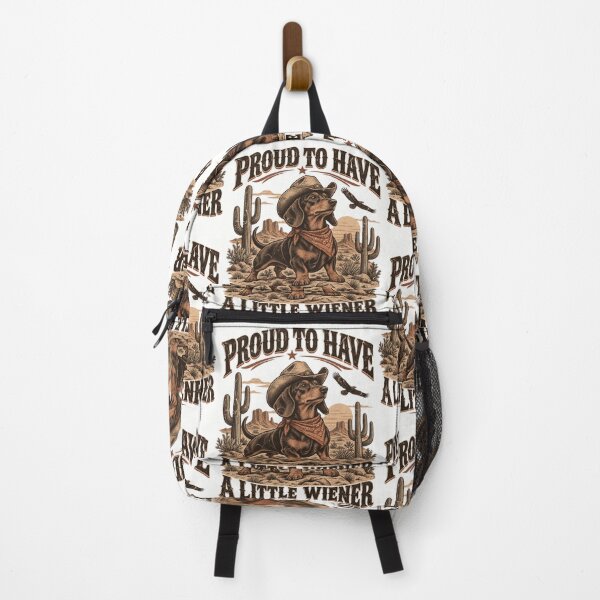 Item preview, Proud To Have A Little Wiener Funny Dachshund Cowboy Retro Design designed and sold by SEINENGAPPI19.