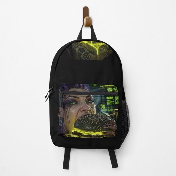 Item preview, Cyberpunk Poison Burger Neon Green Dripping Sauce Goth designed and sold by LazyDayzCo.