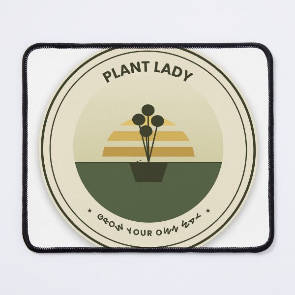 Item preview, Retro Plant Lady Grow Your Own Way Vintage Botanical Badge designed and sold by VanSum.
