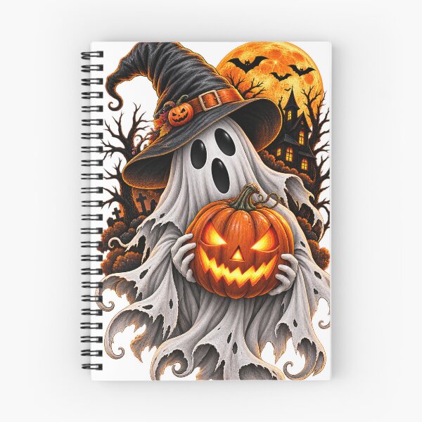 Item preview, Spooky Ghost Pumpkin Halloween Night – Cute Gothic Autumn Design designed and sold by Erin-Hurt.