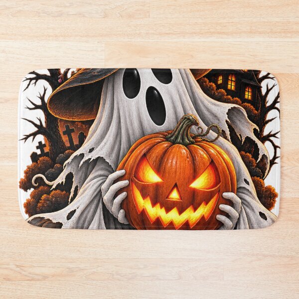 Item preview, Spooky Ghost Pumpkin Halloween Night – Cute Gothic Autumn Design designed and sold by Erin-Hurt.
