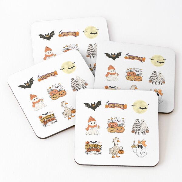 Item preview, Cute Spooky Halloween Ghosts & Pumpkin Friends Stickers designed and sold by Butterfly Effect.