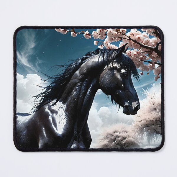 Item preview, But the big black horse said, "Look this way" - He said, "Hey lady, will you marry me?" 16 designed and sold by deep-sea-birds.
