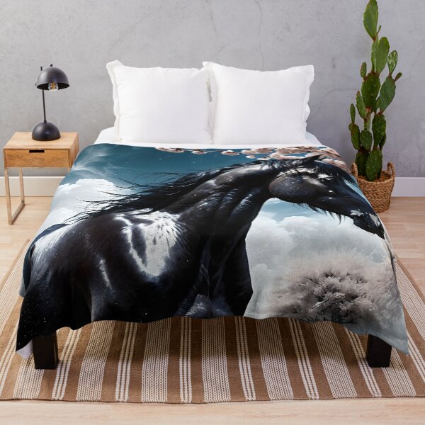 Item preview, But the big black horse said, "Look this way" - He said, "Hey lady, will you marry me?" 16 designed and sold by deep-sea-birds.