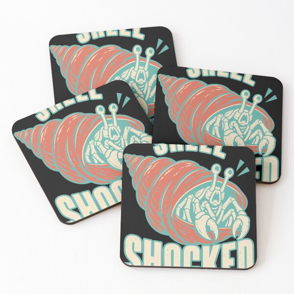 Item preview, SHELL SHOCKED — startled skeleton hermit crab designed and sold by mnkyride.