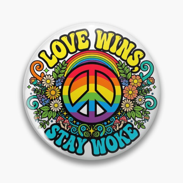 Item preview, Love Wins - Stay Woke designed and sold by GeeklyShirts.