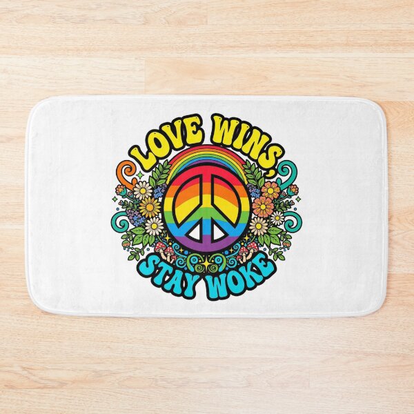 Item preview, Love Wins - Stay Woke designed and sold by GeeklyShirts.