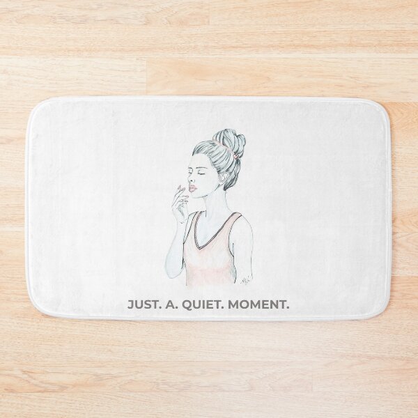 Item preview, JUST A QUIET MOMENT Woman Portrait – Pencil Drawing & Saying designed and sold by alilu-art .