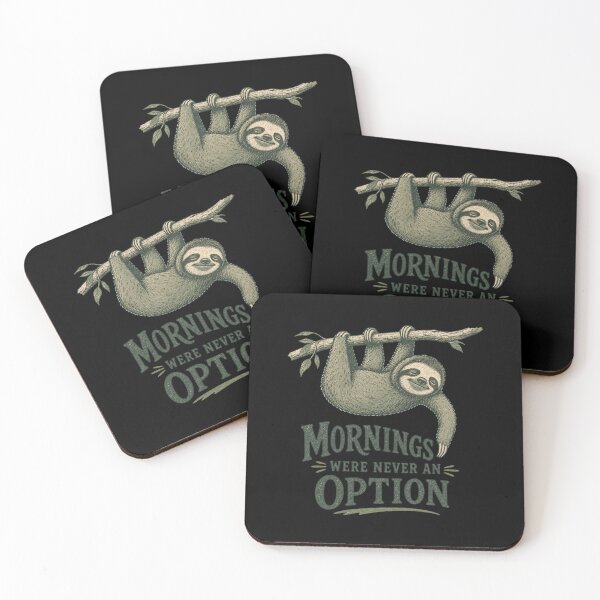 Item preview, Mornings Were Never An Option Shirt, Funny Sloth T-Shirt, Not a Morning Person Tee, Lazy Animal Lover Gift, Vintage Funny Graphic designed and sold by TshirtsLabs.
